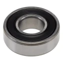 SKF 1 Row Deep Groove Ball Bearing 15 mm ID, 35 mm OD, Sealed, Sheet Metal Cage, Steel Balls 6202-2RSH/C4HT