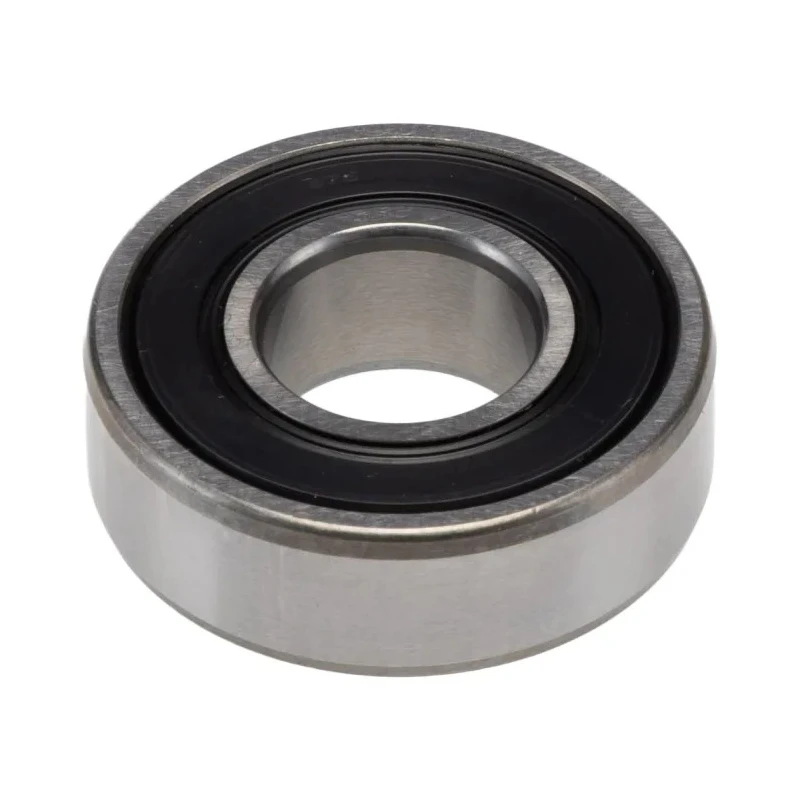SKF 1 Row Deep Groove Ball Bearing 15 mm ID, 35 mm OD, Sealed, Sheet Metal Cage, Steel Balls 6202-2RSH/C4HT