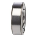SKF 1 Row Deep Groove Ball Bearing 15 mm ID, 35 mm OD, Sealed, Sheet Metal Cage, Steel Balls 6202-2RSH/C4HT
