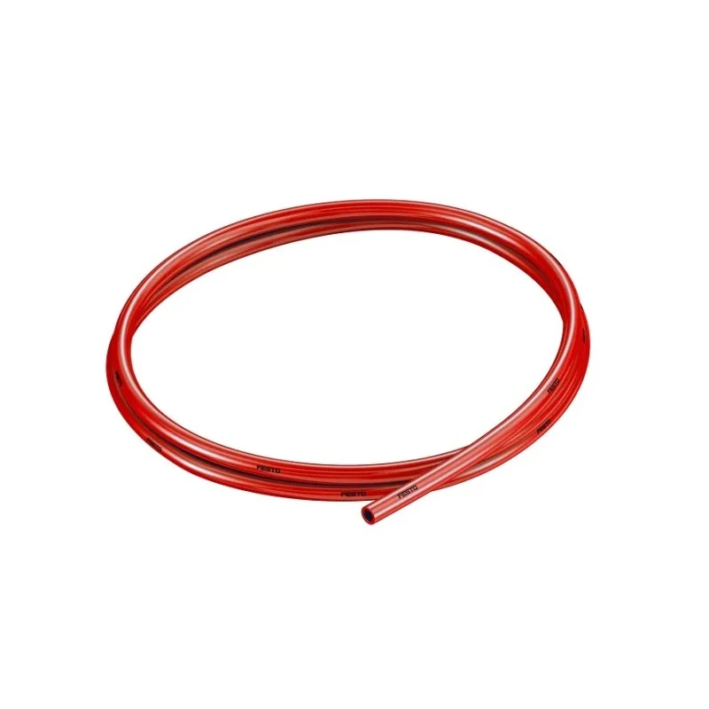 Festo Compressed Air Pipe Red Polyurethane 6 mm Diameter 50 m Length PUN Series PUN-6X1-RT
