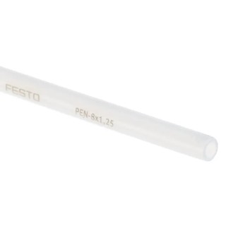 Festo Compressed Air Pipe Translucent Polyethylene 8 mm Outside Diameter 5.7 mm Inside Diameter 50 m Length PEN-8X1,25-NT