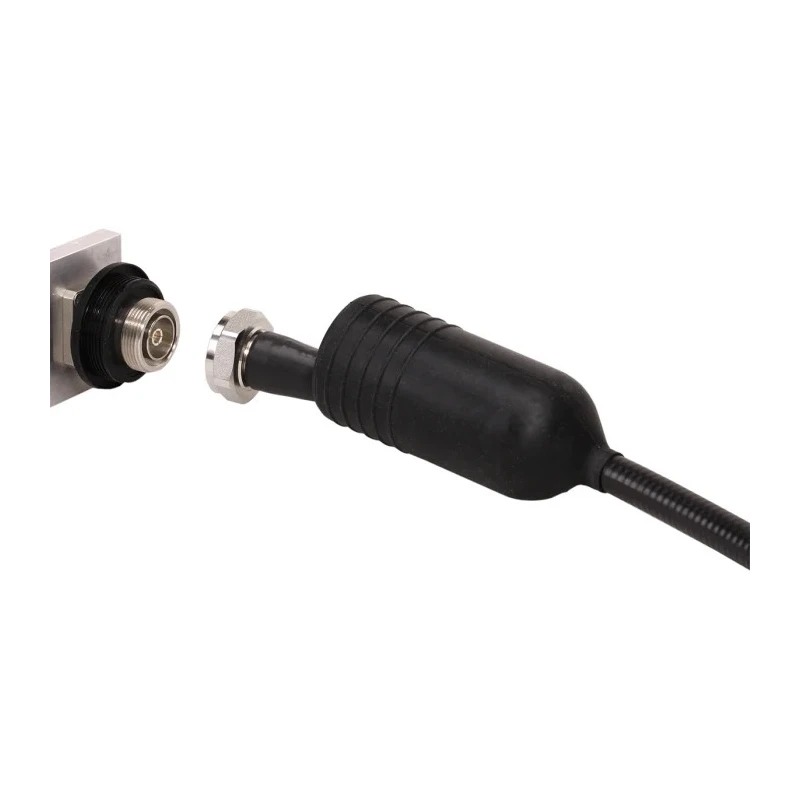 Huber+Suhner UWP Strain Relief Boot with Cord for RF Connector Systems, Black Silicon 62_4310-U0-0-6/---_-E