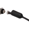 Huber+Suhner UWP Strain Relief Boot with Cord for RF Connector Systems, Black Silicon 62_4310-U0-0-6/---_-E