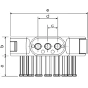 Igus Polymer Cable Trunking Accessory Triflex TR Series Mounting Bracket 85mm Height 81mm Width TR.40.01