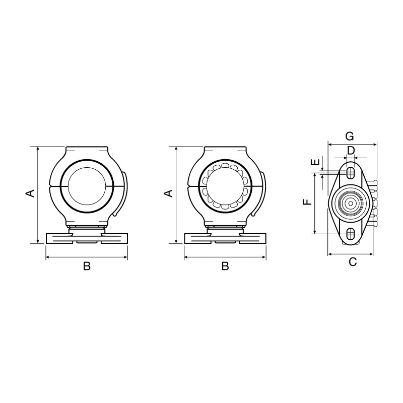 Igus Polymer Cable Trunking Accessory Cable Chain Mounting Bracket Black 105mm Height 47mm Width TR.40.04