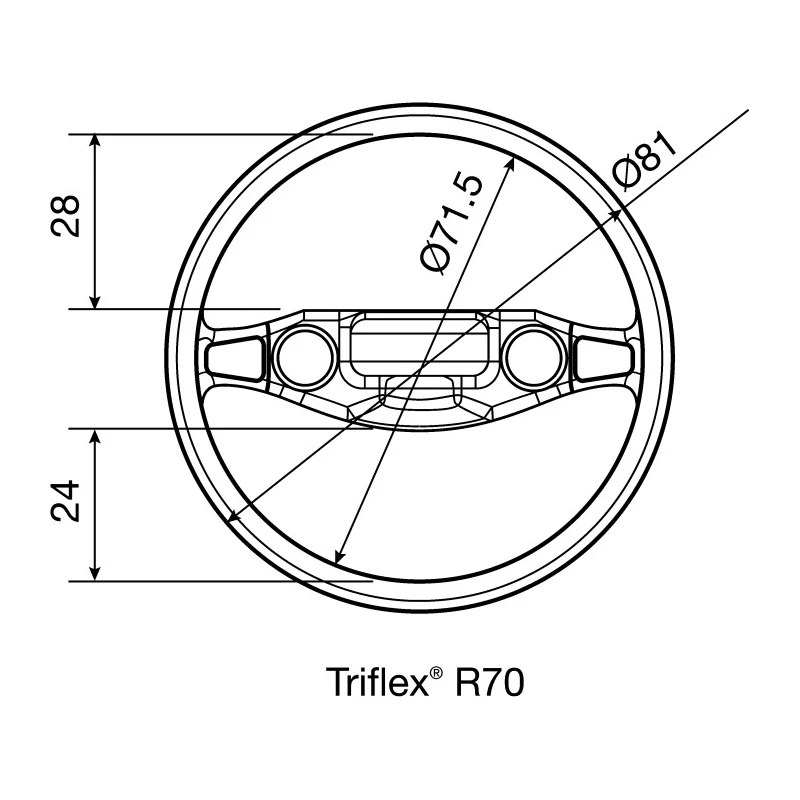 Igus Cable Trunking Black W81mm x D81mm x L1m, 110mm Minimum Bend Radius, Igumid NB, TRC.70 W81mm