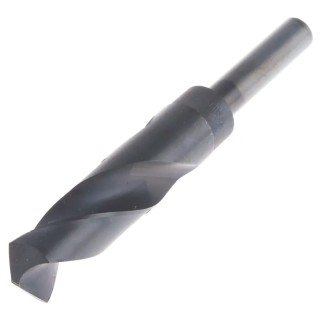 RS PRO High-Speed Steel Drill Bit 150mm Overall Length 22mm Size Reduced Shank 12.7mm Black Finish 618-9008