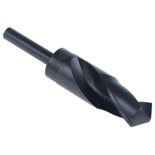 RS PRO High-Speed Steel Drill Bit 31.75 mm Diameter, 150 mm Overall Length, Reduced Shank, Black Finish 618-9014