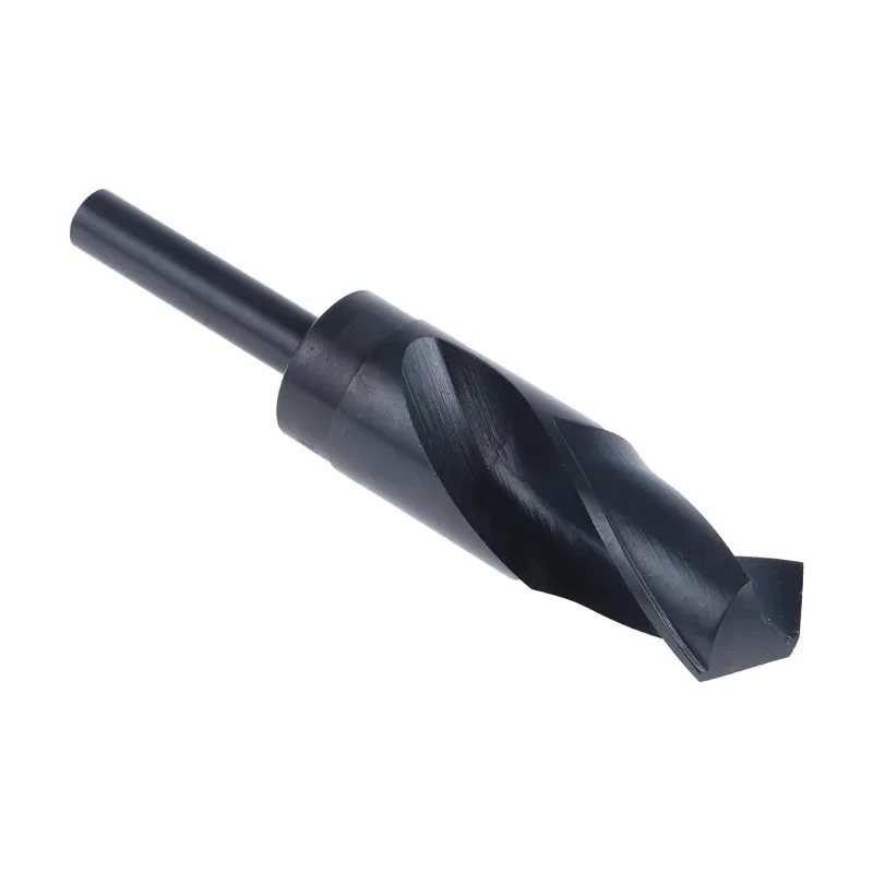 RS PRO High-Speed Steel Drill Bit 31.75 mm Diameter, 150 mm Overall Length, Reduced Shank, Black Finish 618-9014