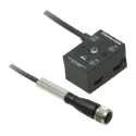 Pepperl + Fuchs G10 Series Connector Hood, 1 Port, 2 m Cable Length VAZ-2T1-FK-G10-2M-PUR-V1-G