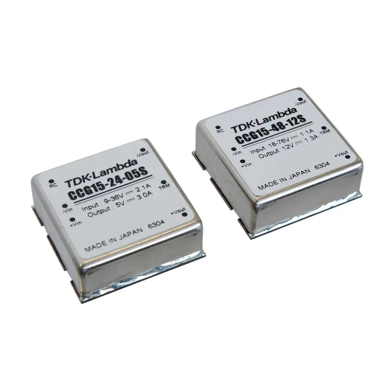 TDK-Lambda CCG15 Series Isolated DC/DC Converter 12V DC Output 1.3A, 15.6W, 18-76V Input, Through Hole Package 