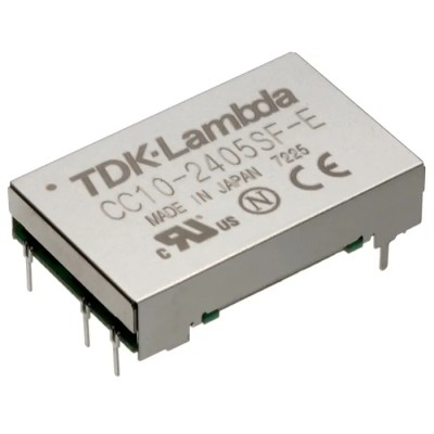 TDK-Lambda CC-E Series 10W DC/DC Converter 24V DC Input, 12V DC Output, 1A Output Current, Through Hole Mount CC10-2412SF-E