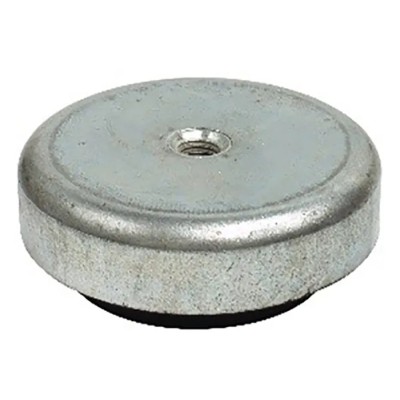 RS PRO Zinc Plated Steel Adjustable Foot M10 Thread Size 80 mm Thread Length 80 mm Base Diameter 80 mm Static Load 126-3549