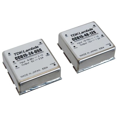 TDK-Lambda Isolated DC/DC Converter Through Hole 12V DC Output 1.3A 9-36V DC Input 15.6W 85°C Max Operating Temperature CCG15