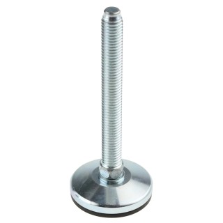 RS PRO M12 50 mm Dia. Adjustable Foot Zinc Plated Steel 1500 kg Static Load Capacity 5 ° Tilt Angle 126-3551