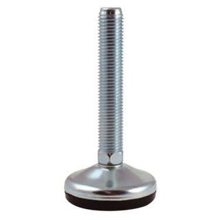 RS PRO M12 80 mm Diameter Stainless Steel Adjustable Foot, 1000 kg Static Load Capacity, 10 ° Tilt Angle 126-3550