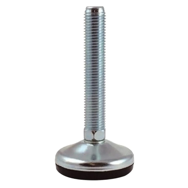 RS PRO M12 80 mm Diameter Stainless Steel Adjustable Foot, 1000 kg Static Load Capacity, 10 ° Tilt Angle 126-3550