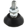 RS PRO Round M10 Anti-Vibration Mount with 200 kg Compression Load, 46 mm Diameter, 16 mm Height 126-3556
