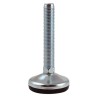 RS PRO M16 120 mm Diameter Adjustable Foot Zinc Plated Steel 3000 kg Static Load Capacity 10 ° Tilt Angle 126-3558