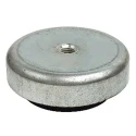 RS PRO Adjustable Foot M12 Thread, 50 mm Base Diameter, Zinc Plated Steel, 600 kg Static Load Capacity 126-3557