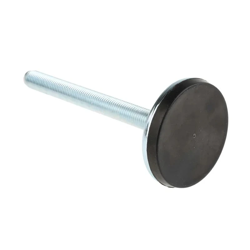 RS PRO M16 80 mm Diameter Zinc Plated Steel Adjustable Foot with 150 mm Thread Length, 1000 kg Static Load 126-3562