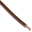 Prysmian 2.5 mm² Brown Hook Up Wire, 7/0.67 mm Core Strands, 3.6 mm Diameter, 100 m, Polyvinyl Chloride, 750V 20145178