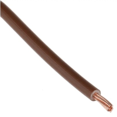 Prysmian 2.5 mm² Brown Hook Up Wire, 7/0.67 mm Core Strands, 3.6 mm Diameter, 100 m, Polyvinyl Chloride, 750V 20145178