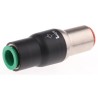 Legris Pneumatic Non Return Valve, Nickel Plated Brass & Technical Polymer, 40 bar, 10 mm Tube Connection 7996 10 00