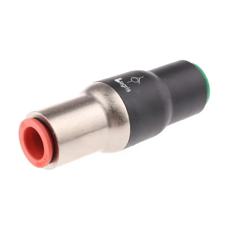 Legris Pneumatic Non Return Valve, Nickel Plated Brass & Technical Polymer, 40 bar, 10 mm Tube Connection 7996 10 00