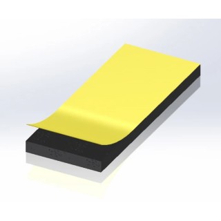 RS PRO Black EPDM Foam Tape 20mm Width x 10m Length x 3mm Thickness with Modified Acrylic Adhesive 619-1770