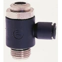 Legris 7010 Series Flow Controller Threaded Inlet Male Connection, Tube Outlet 8 mm, Maximum 10 bar Pressure 7010 08 10
