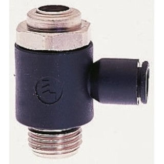Legris 7010 Series Flow Controller Threaded Inlet Male Connection, Tube Outlet 8 mm, Maximum 10 bar Pressure 7010 08 10