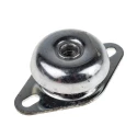 RS Pro Round M12 Anti-Vibration Pedestal Mount, 124 kg Compression Load, 110 mm Outside Diameter, 35 mm Height 126-3890