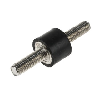 RS Pro Cylindrical M8 Anti-Vibration Mount Male to Male Bobbin with 18 kg Compression Load, 20 mm OD, 15 mm Height 126-3911