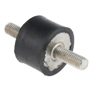 FIBET RS PRO Cylindrical M8 Anti-Vibration Mount Male to Male Bobbin 47.2 kg Compression Load 30 mm Diameter 20 mm 126-3912