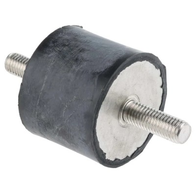 FIBET RS PRO Cylindrical M10 Anti-Vibration Mount Male to Male Bobbin 146 kg Compression Load 50 mm Diameter 40 mm 126-3914