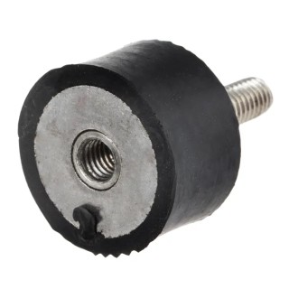 RS PRO Cylindrical M6 Anti-Vibration Mount Male to Female Bobbin 25 mm OD 15 mm Height 47.3 kg Compression Load 126-3917