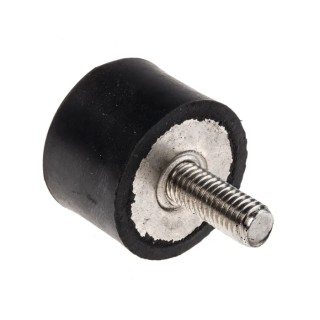 RS PRO Cylindrical M8 Anti-Vibration Mount Male to Female Bobbin Natural Rubber 51.92 kg Compression 30 mm OD 20 mm 126-3918