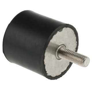 Paulstra Hutchinson RS PRO Cylindrical M10 Anti-Vibration Mount Male to Female Bobbin 154.22kg Compression 50mm OD 126-3920