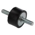 RS PRO M6 Anti-Vibration Mount Male to Male Bobbin Natural Rubber 25mm OD 15mm H 43kg Compression 126-3954