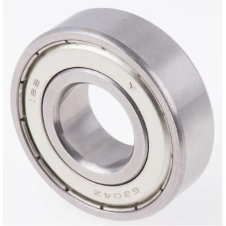 RS PRO Single Row Deep Groove Ball Bearing 20 mm Inside Diameter 47 mm Outside Diameter 14 mm Width Shielded Steel 6204-2Z