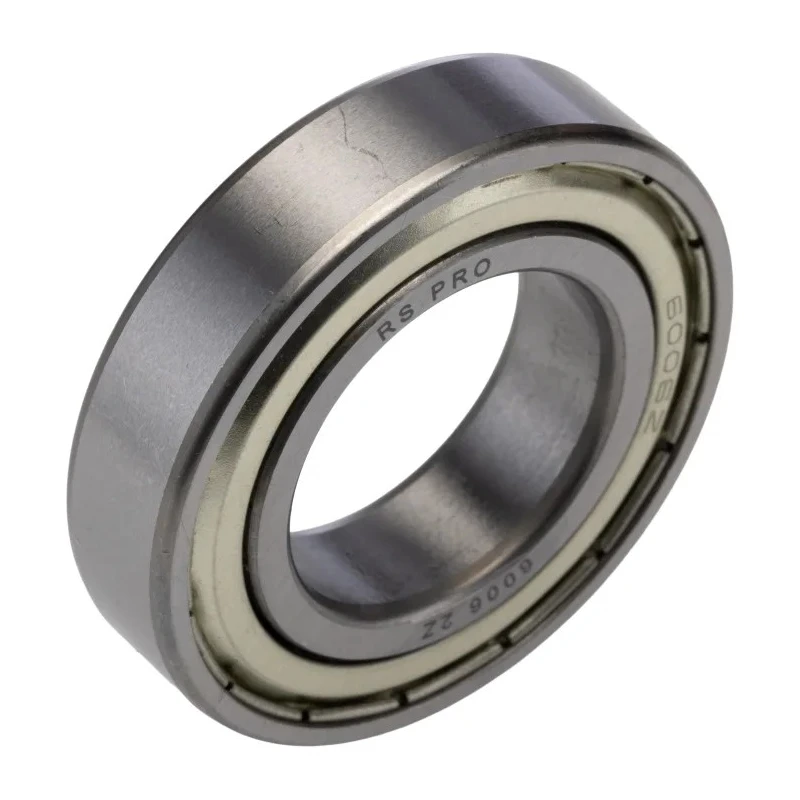 RS PRO 30 mm ID, 55 mm OD Single Row Deep Groove Ball Bearing Shielded Steel Cage 6006-2Z