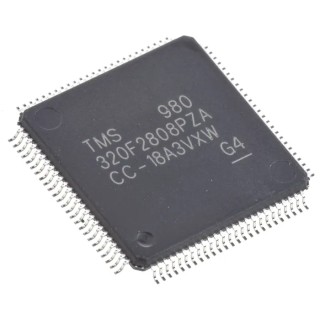 Texas Instruments 32 bit Digital Signal Processor 100 MHz 128kB FLASH 100-Pin LQFP TMS320F2808PZA