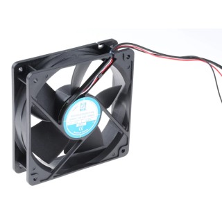 RS PRO Ball Bearing Axial Fan 12V DC 203.9 m³/h Air Flow 4.8 W 600 mA 120 mm Frame RS PRO 619-6523