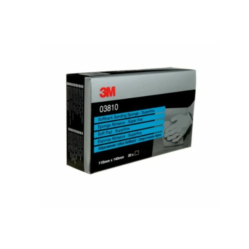 3M Aluminium Oxide Sanding Pad, Super Fine Grade, 140mm x 115mm P500 Grit 03810