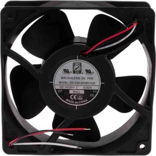RS PRO DC Ball Bearing Axial Fan 24V DC 178.4 m³/h Airflow 7 W Power 2800 RPM 120 mm Frame Size 619-6573