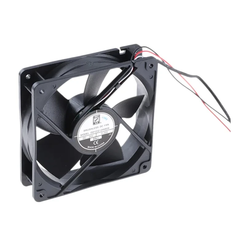 RS PRO Axial Fan 24V DC 203.9 m³/h Airflow 6 W Power 280 mA Current 120 x 120 x 32 mm 619-6539