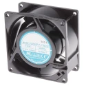 RS PRO AC Dual Bearing Axial Fan 115V AC, 51 m³/h Air Flow, 9 W, 120 mA Max, IP44, 80 mm Square Frame IP44