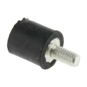 RS PRO M3 Anti-Vibration Mount Male to Female Bobbin Natural Rubber 8 mm OD 8 mm H 5.28 kg Compression 126-4282