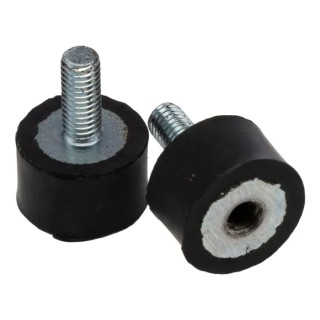 RS PRO Cylindrical M5 Anti-Vibration Mount Male to Female Bobbin with 20.96 kg Compression Load 16 mm OD 10 mm 126-4289
